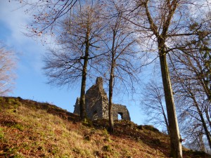 Die Reste der Burg Werdenfels