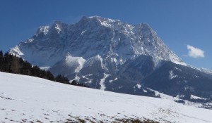 Zugspitze von Lermoos aus